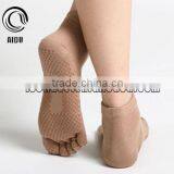 Sexy Hot Teen Girl Custom Made Socks Coffee Anti Slip Yoga Pilates Toe Socks