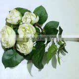 Five Head Real Touch Rose Silk Flowers Wedding Favor thumbnail-2
