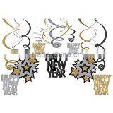 Silver and Gold Party Hanging Swirls Decoration for New Year EVE Party thumbnail-1