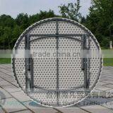 Stainless Steel Bracket PE 6FT Outdoor Round Table for Banquet/durable Modern Round Dining Table With Removable Legs thumbnail-3