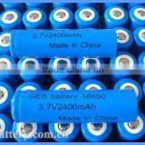 Hot Seller Rechargeable GEB 3.7V2400mah 18650 Li-ion Battery thumbnail-1