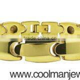 New fashion gold plated jewelry tungsten magnetic bracelet