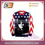 Stan Caleb 3D Multicolor Rose Flower Hip-Hop Rap Cheap Wholesale Custom Crewneck Sweatshirts
