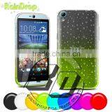 Newest Stylish 3D Raindrops Gradient Color Style Transparent Soft TPU Case For HTC 826 Fast Delivery