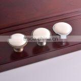 Chrome Antique Bronze Furniture Round Ceramic Wardrobe Drawer Knob