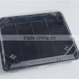 SM1-3114Black Disposable Rectangular Food Tray With Lid thumbnail-3