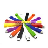 Promotional Cheap Price Bulk Silicone Business Card Flash Drive Bracelet free Sample