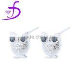 925 Sterling Silver Owl Stud Earring Cute Design for Girls thumbnail-1