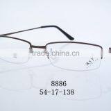 2016 New Arrived Woman Metal Eyeglasses Frames Half Rimless 8886