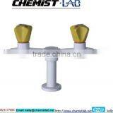 Small Size Chemical Resistant Bench-top Mounted Laboratory Solid Brass Double-head Gas Cock thumbnail-2