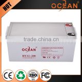 Industrial cordless 12v 200ah best quality control VRLA battery