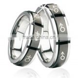 8MM BlackTungsten Carbide Ring, Hot selling lovers ring