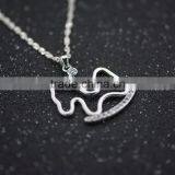 Alloy Jewelry Pendant!!!beautiful Horse Pendant Inlaid Cubic Zirconia thumbnail-2