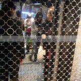 China Manufacturers Hanging Chain Curtains Double Ringed Welded Mesh Hanging Dividers 2014 New Design Sale Cheap