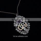 New Design Steampunk Gear Cameo Pendant Statement Necklace 2015 Yiwu Fashion Imitation Jewelry Hot Sale thumbnail-3