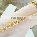 Saudi India Wedding Bridal Gold Chain Bracelet Rings thumbnail-3