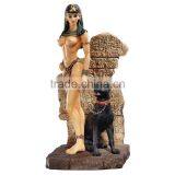 Handmade Painted Home Decorative Resin Egyptian Goddess Sculpture thumbnail-1