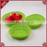Custom Made Fancy Mini Plastic Wicker Woven Baskets Wholesale thumbnail-2