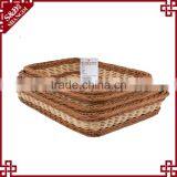 Top Quality Factory Handcraft Plastic Rattan Cheap Price Wholesale Produce Baskets thumbnail-2