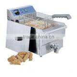 GRT - E10V Stainless Steel Electric Deep Fryer With Oil Valve thumbnail-1
