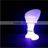 LED plastic RGBW plastic chairs for beach