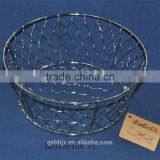 Metal wire fruit basket