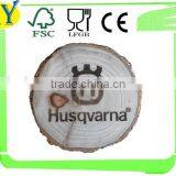 Unfinished Cheap Wooden Table Mat With Bark thumbnail-2