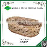 Custom Wood Chips and Willow Oval Heated French Bread Basket thumbnail-1