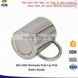 OEM and ODM 300 ML Metal Coffee Mugs With Laser LOGO thumbnail-2