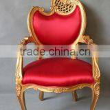 Antique Home&hotel Use Red Fabric Dining Room Chair thumbnail-1