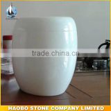 White marble urns cemetery accessories