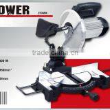 Low Noise 255mm 1800w Induction Motor Wood/Aluminum Cutting Machine Electric Power Hand Miter Saw thumbnail-2