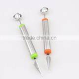 Fashionable Multifunction Stainless Steel Fruit Carving Knives Watermelon Hami Melon Balls Ice Cream Spoon thumbnail-2