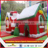 Factory Price Outdoor Christmas Decoration Inflatable Santa House Cheap on Sale
