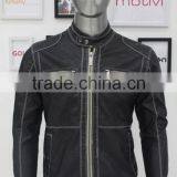 2014 hot sale Apparel stock man leather winter jacket