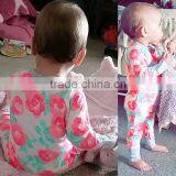 Wholesale Newborn Baby Clothes Romper Print Floral Cotton Clothes thumbnail-2