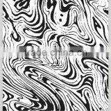 Super Soft Spiral Design Screen Stamped Jacquard Fleece Blanket Mink Royal Blanket