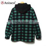 Promotional Cheap Price Stock Men Fleece Plaids Jacket thumbnail-2