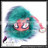 CX-R-48D Long Hair Fashion Cheap Genuine Raccoon Fur Keyring thumbnail-3