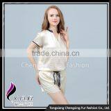 CXLTK01 Wholesale Fashion Ladies Clothes Jumpsuits Soft Silk Pajamas Sleepwear thumbnail-3