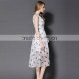 Maxnegio Women Casual One Piece Dress in Floral Print Sexy Slit Maxi Topshop Ruffle Dress thumbnail-2