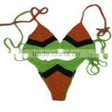 100% Cotton Summer Hot Extreme Sexy Yong Girl Bikini Crochet Beach Wear