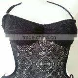 Lady Modern Black Crochet Swimsuit thumbnail-2