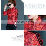 Latest Design Fashion Tops Tracksuit Full Zip Wholesale Women Printing Tracksuit Custom thumbnail-2