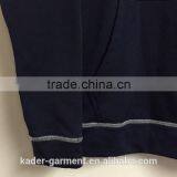 Unisex Pullover Hooded Sweatshirt Dark Blue Hoodie With Pocket thumbnail-4