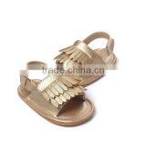Rubber Sole Wholesale Faux Leather Moccasins Kids Sandals China thumbnail-3