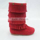 Wholesale Toddler Girls Italian Leather Moccasins Shoes Boot thumbnail-1