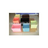 Colorful Decorative TC Canvas Cloths Storage Box