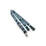 Blue Flat Polyester Breakaway Neck Lanyard With Screen Printing thumbnail-1