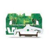 Eurostyle 2 Conductor Ground Spring Cage Terminal Block , Front-entry Type